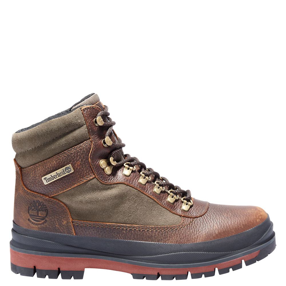 Botas de Nieve Timberland Argentina Hombre - Field Trekker Waterproof - Marrones - HAUGFN-903